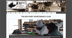 Desktop Screenshot of bigpineysportsmansclub.com